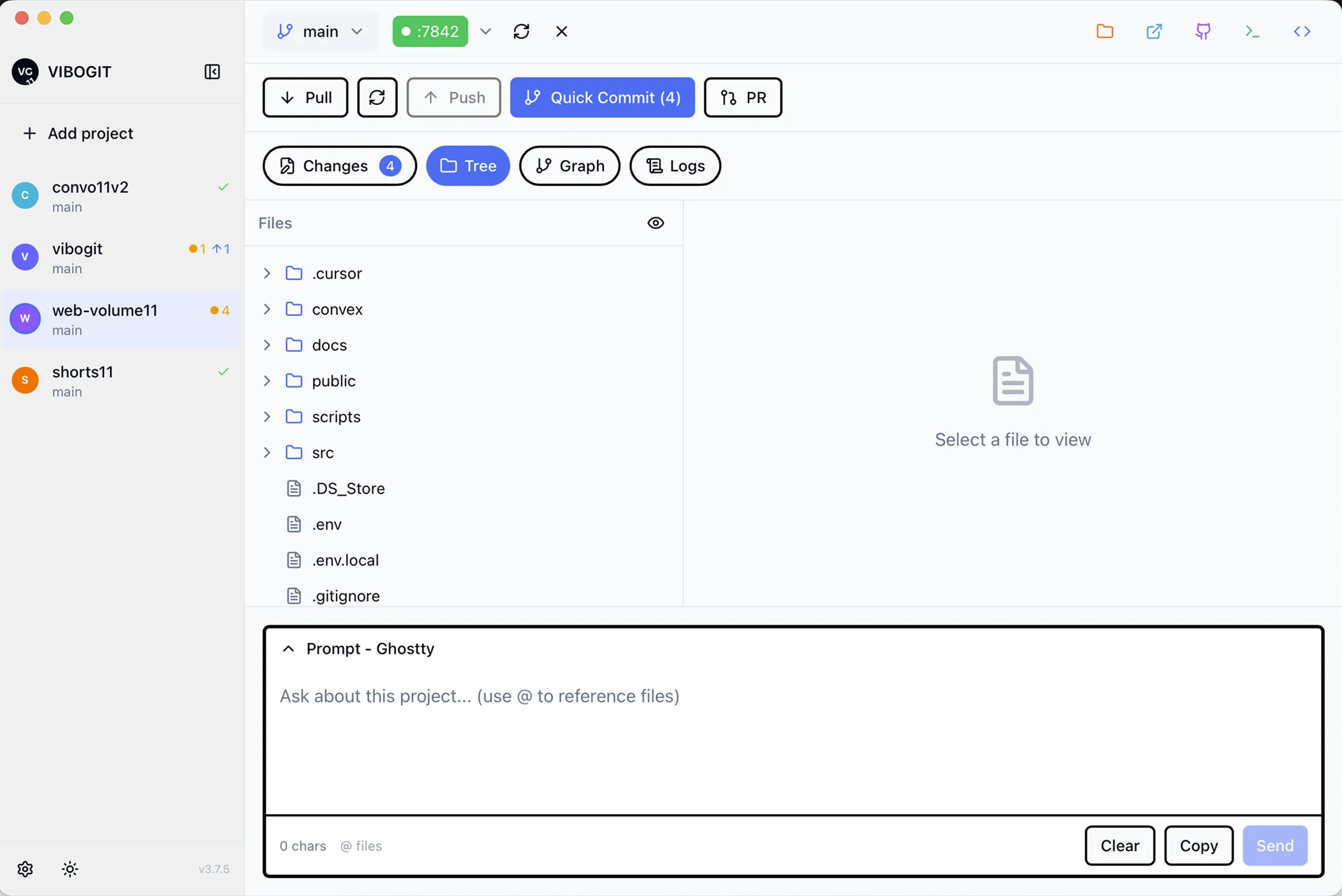 File tree view