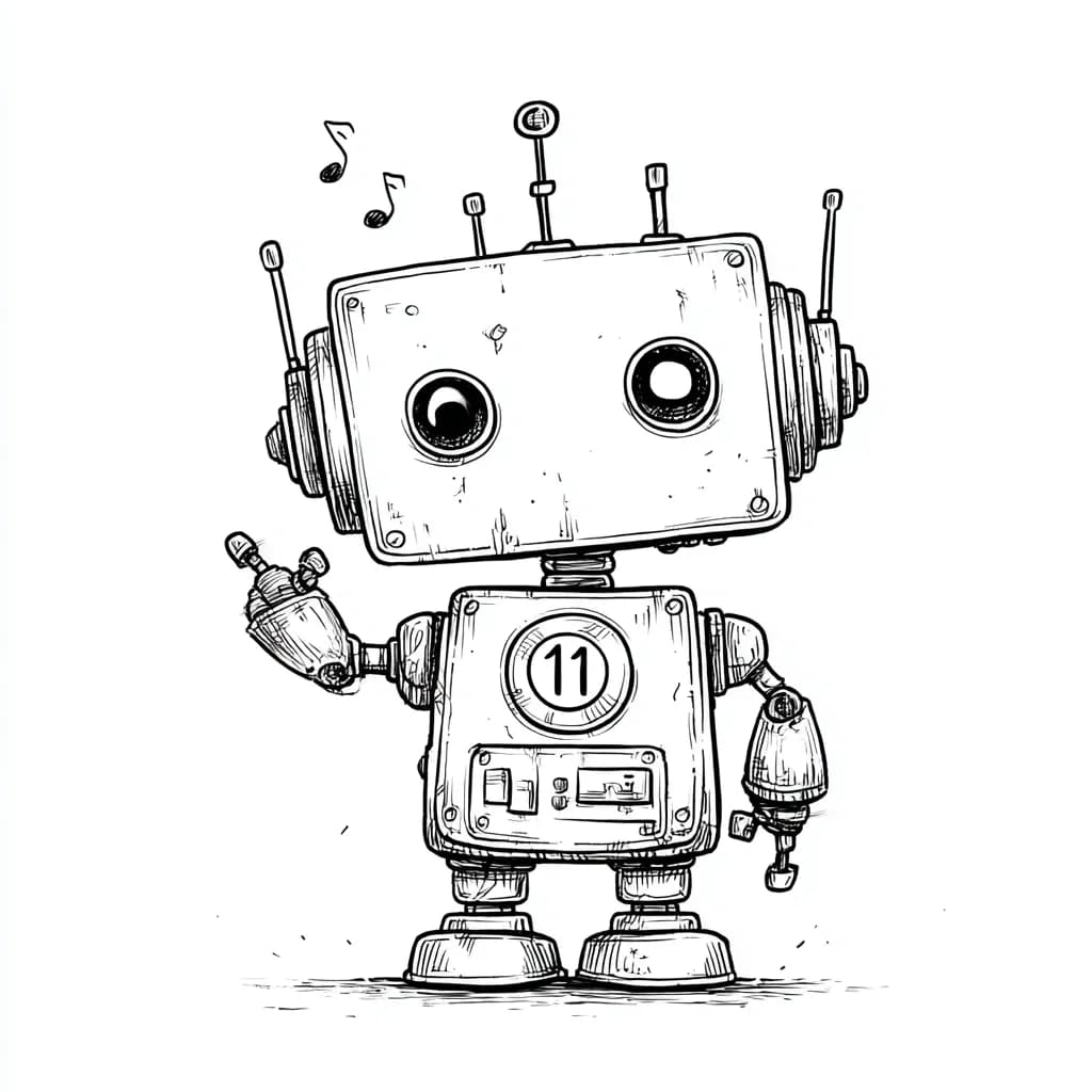 Music amplifier robot