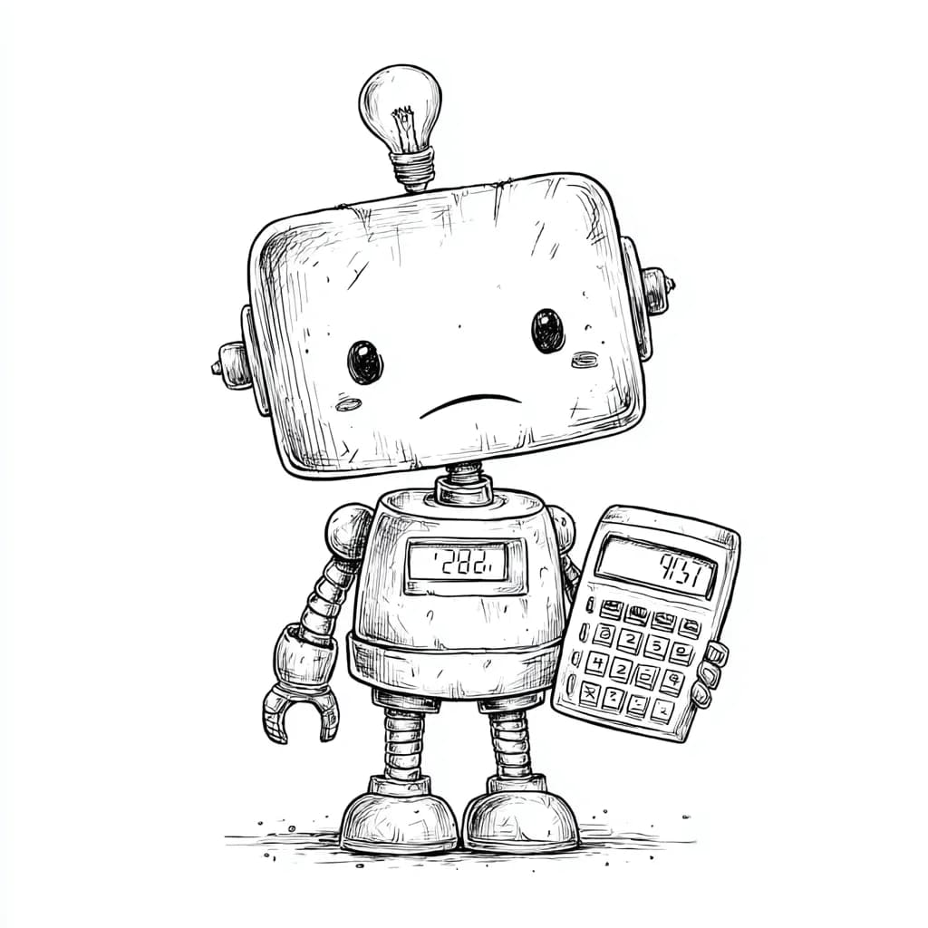 Calculator robot