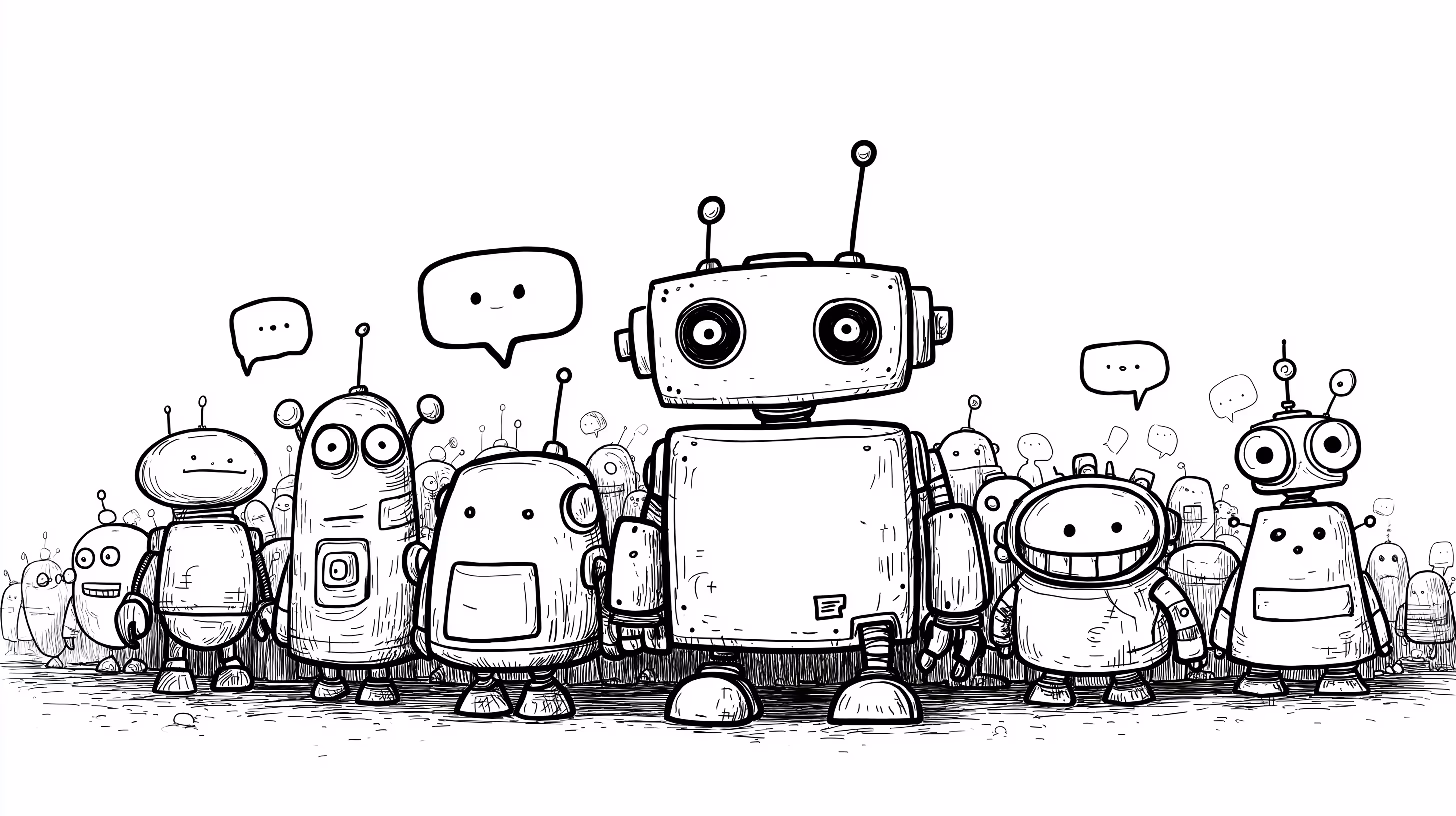 Robot crowd