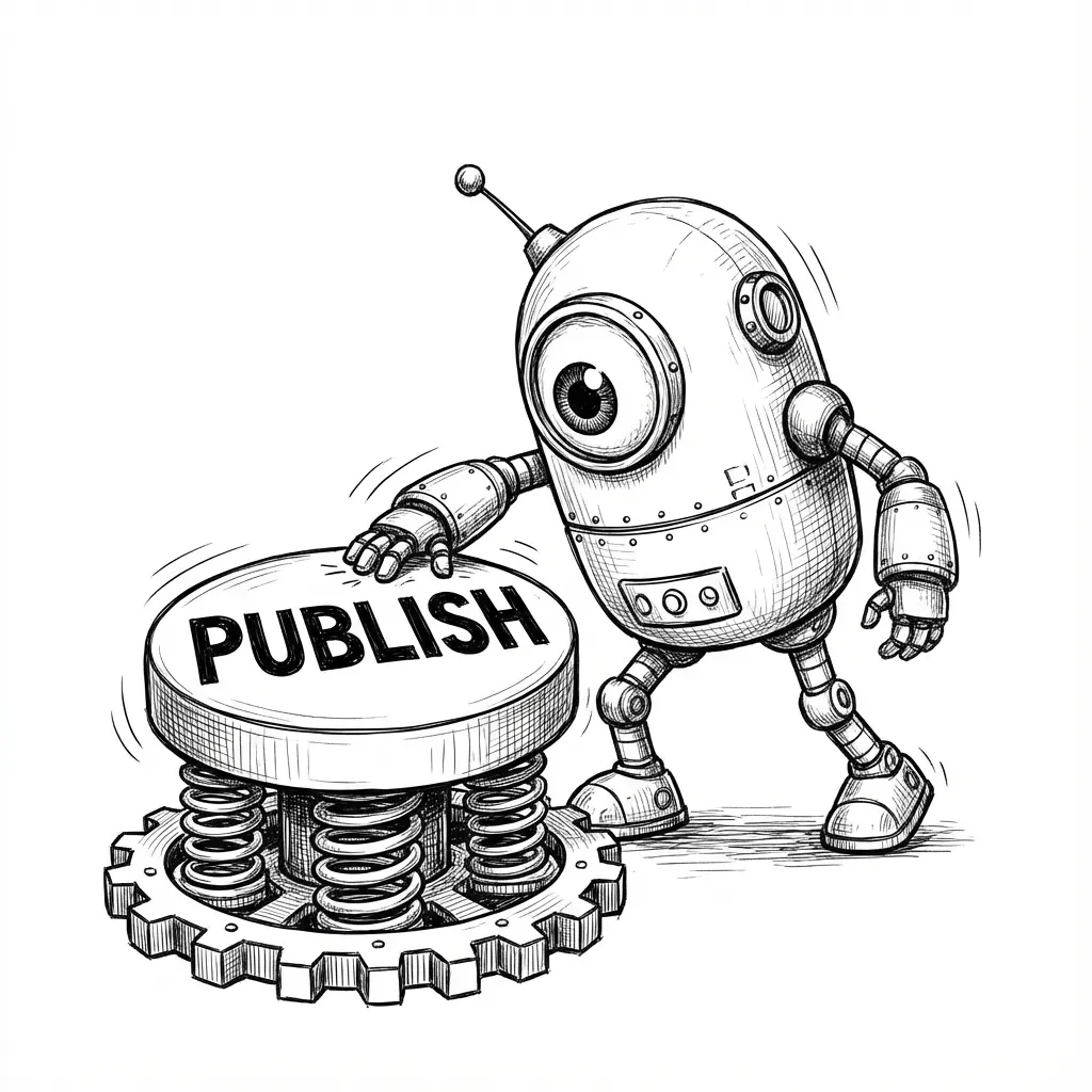 Auto publishing illustration